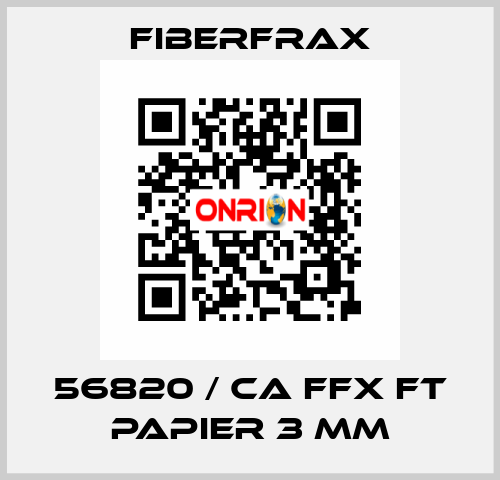 56820 / CA FFX FT PAPIER 3 MM Fiberfrax