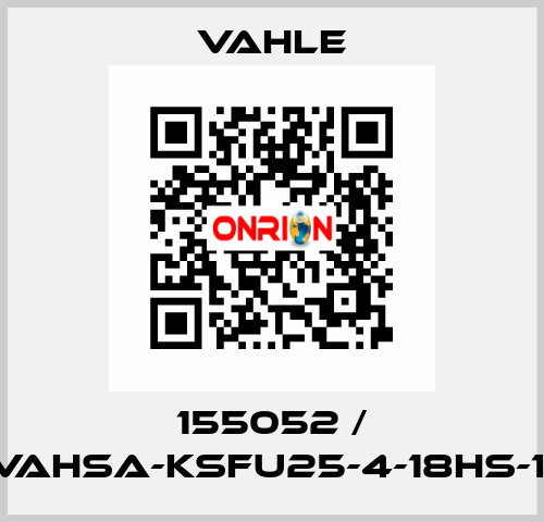 155052 / EVAHSA-KSFU25-4-18HS-1,0 Vahle