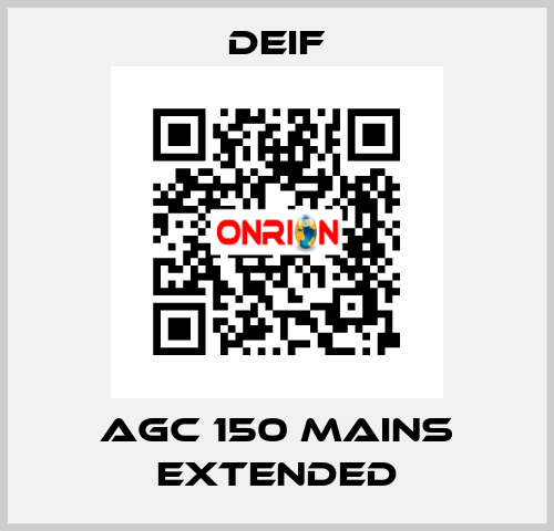 AGC 150 Mains Extended Deif