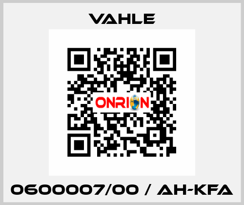 0600007/00 / AH-KFA Vahle