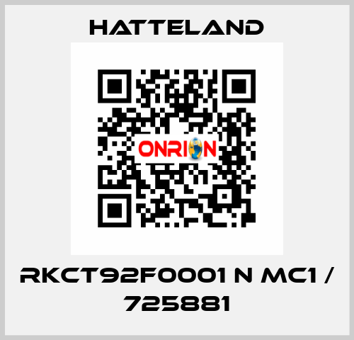 RKCT92F0001 N MC1 / 725881 HATTELAND