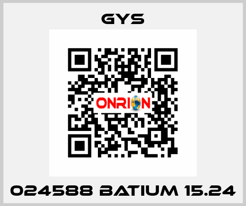 024588 BATIUM 15.24 GYS