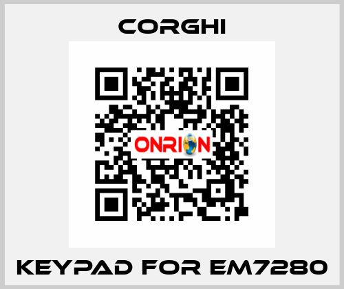 keypad for em7280 Corghi