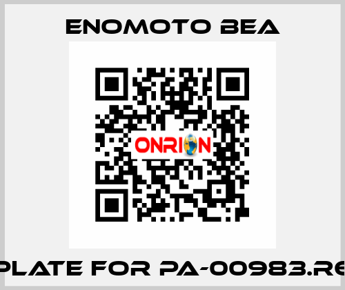 Plate for PA-00983.R6 Enomoto BeA