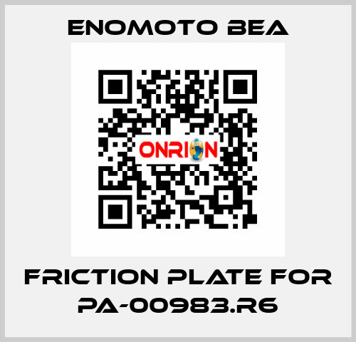 Friction Plate for PA-00983.R6 Enomoto BeA