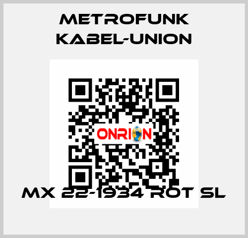 MX 22-1934 ROT SL METROFUNK KABEL-UNION