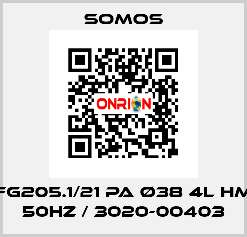 FG205.1/21 PA ø38 4l HM 50Hz / 3020-00403 Somos