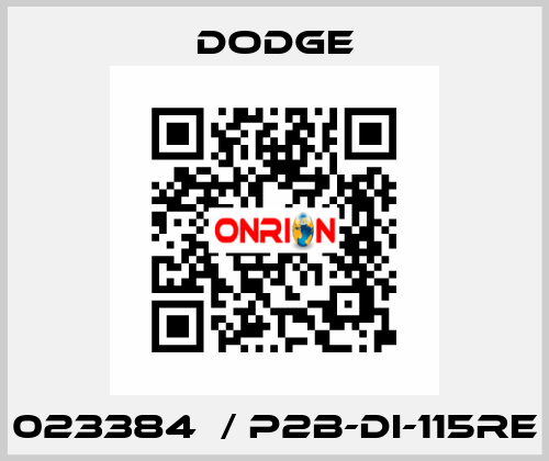 023384  / P2B-DI-115RE Dodge