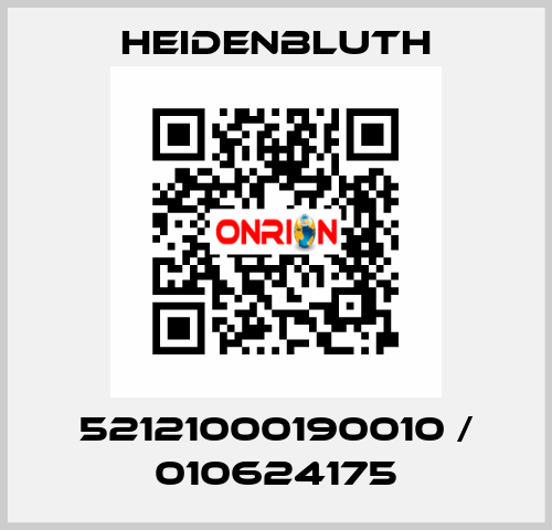 52121000190010 / 010624175 Heidenbluth