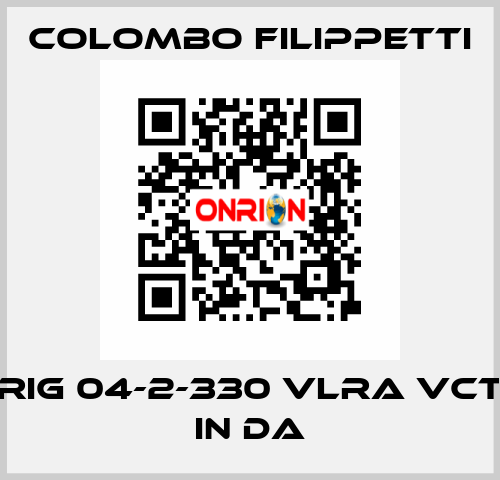 RIG 04-2-330 VLRA VCT IN DA Colombo Filippetti