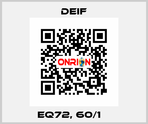 EQ72, 60/1 А Deif