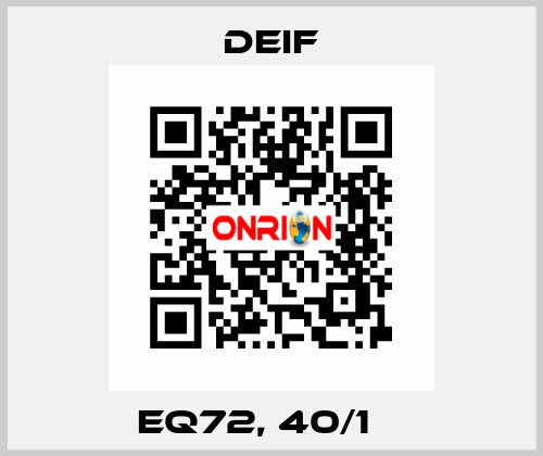 EQ72, 40/1 А Deif