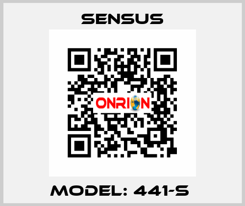 MODEL: 441-S  Sensus