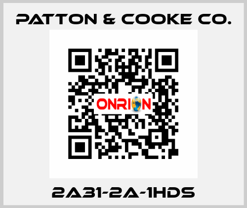 2A31-2A-1HDS Patton & Cooke Co.