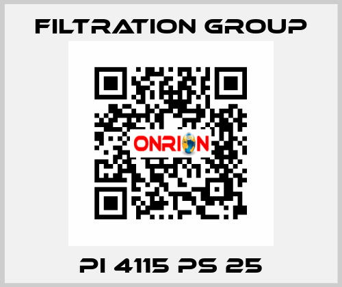 PI 4115 PS 25 Filtration Group