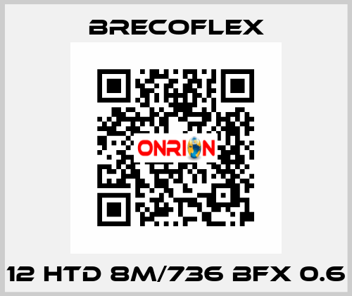 12 HTD 8M/736 BFX 0.6 Brecoflex