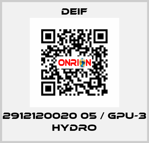 2912120020 05 / GPU-3 Hydro Deif