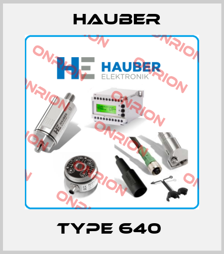 type 640  HAUBER