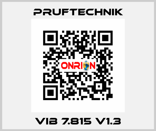 VIB 7.815 V1.3 Pruftechnik