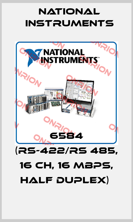 6584 (RS-422/RS 485, 16 ch, 16 Mbps, Half Duplex)  National Instruments