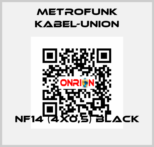 NF14 (4x0,5) Black METROFUNK KABEL-UNION