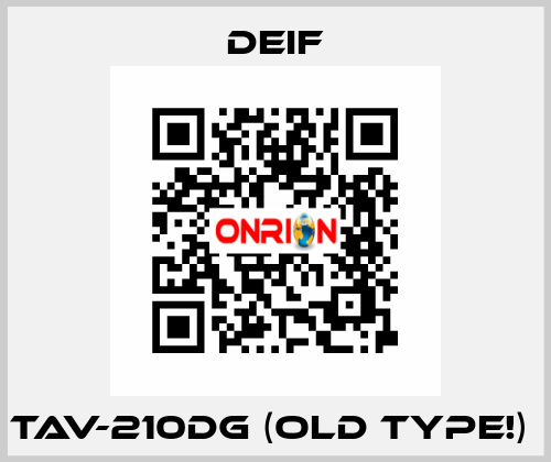 TAV-210DG (old type!)  Deif