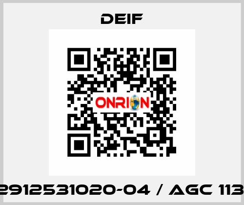 2912531020-04 / AGC 113  Deif
