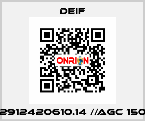 2912420610.14 //AGC 150 Deif
