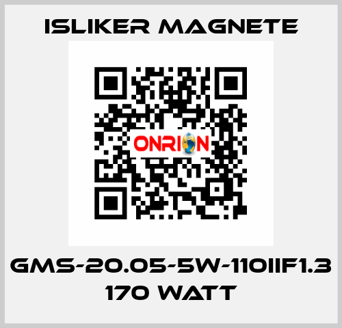 GMs-20.05-5W-110IIF1.3 170 watt ISLIKER MAGNETE