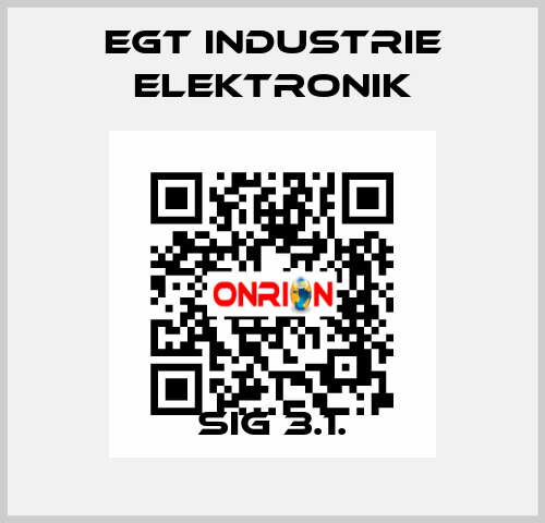 SIG 3.1. EGT Industrie elektronik