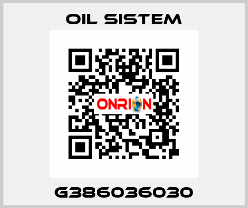 G386036030 Oil Sistem