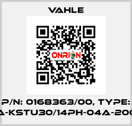 P/n: 0168363/00, Type: SA-KSTU30/14PH-04A-2000 Vahle