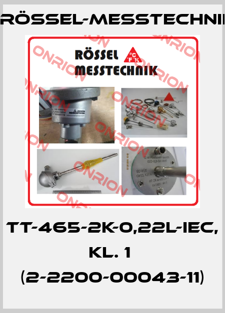 TT-465-2K-0,22L-IEC, Kl. 1  (2-2200-00043-11) Rössel-Messtechnik