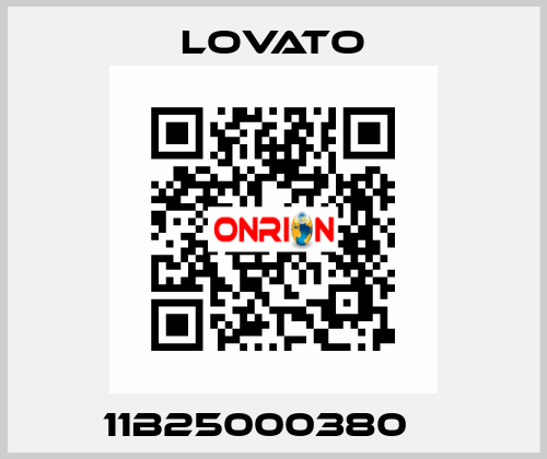 11B25000380    Lovato