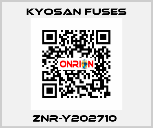 ZNR-Y202710  Kyosan Fuses