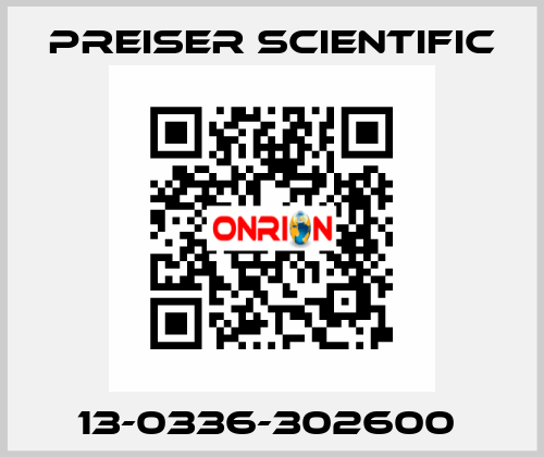 13-0336-302600  Preiser Scientific