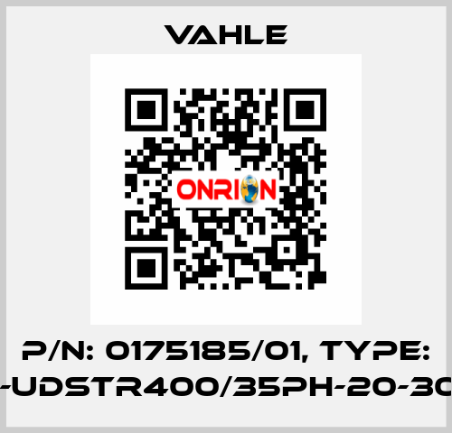 P/n: 0175185/01, Type: SA-UDSTR400/35PH-20-3000 Vahle