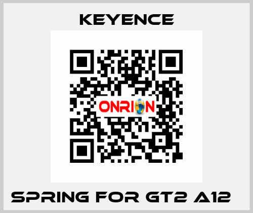 Spring for GT2 A12   Keyence