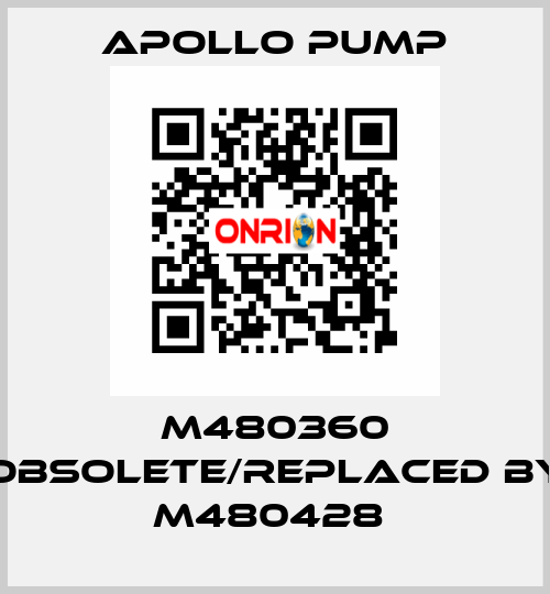 M480360 obsolete/replaced by M480428  Apollo pump