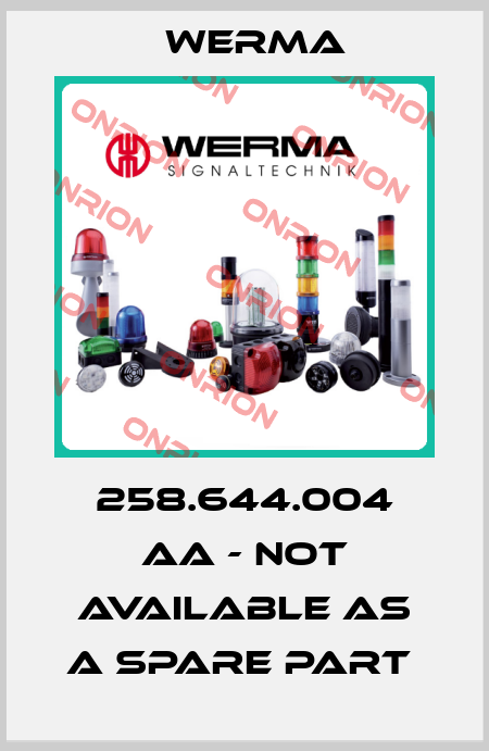 258.644.004 AA - not available as a spare part  Werma