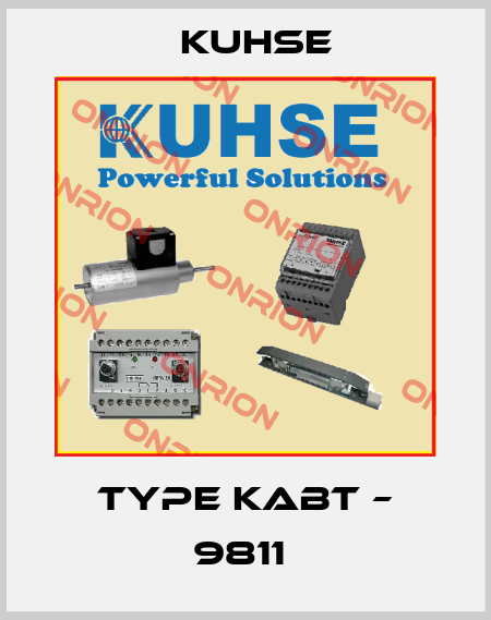 Type KABT – 9811  Kuhse