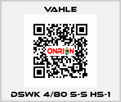 DSWK 4/80 S-S HS-1 Vahle