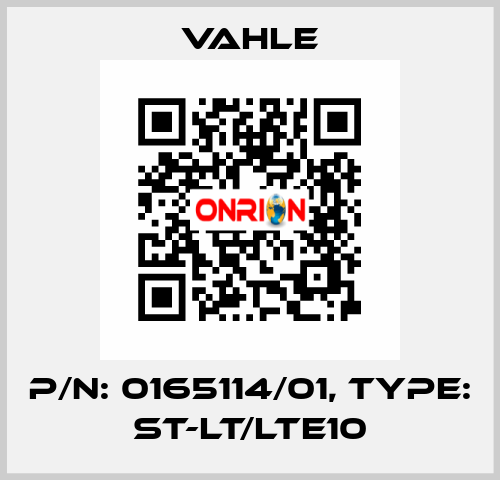 P/n: 0165114/01, Type: ST-LT/LTE10 Vahle