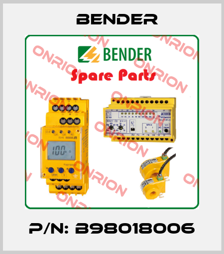 P/N: B98018006 Bender