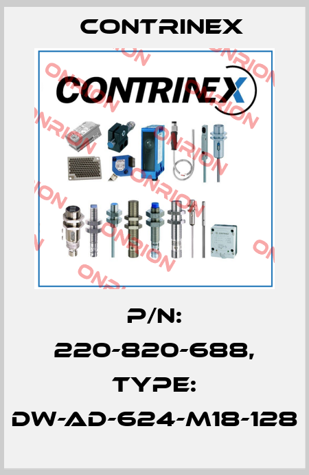 p/n: 220-820-688, Type: DW-AD-624-M18-128 Contrinex