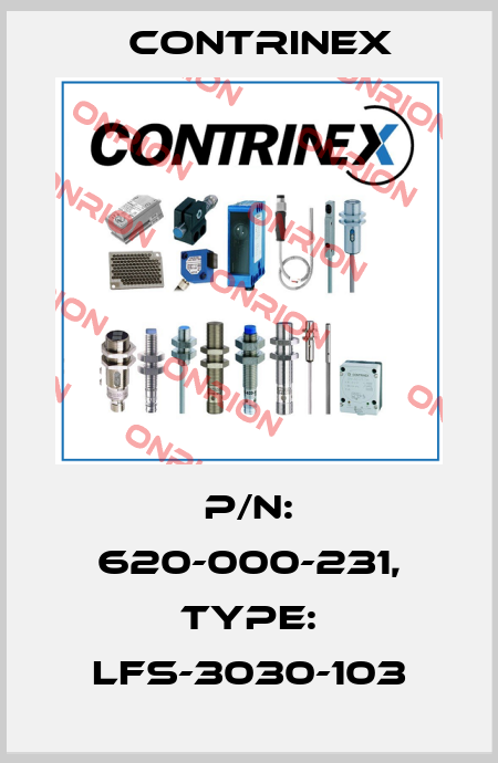 p/n: 620-000-231, Type: LFS-3030-103 Contrinex