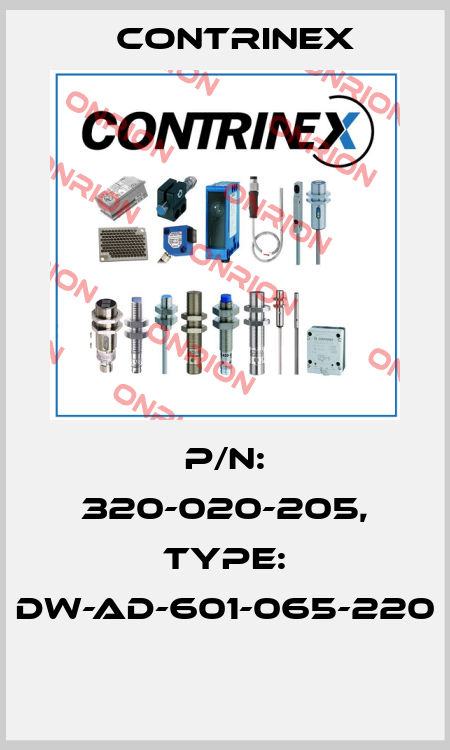 P/N: 320-020-205, Type: DW-AD-601-065-220  Contrinex