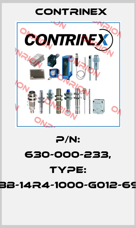 P/N: 630-000-233, Type: YBB-14R4-1000-G012-69K  Contrinex