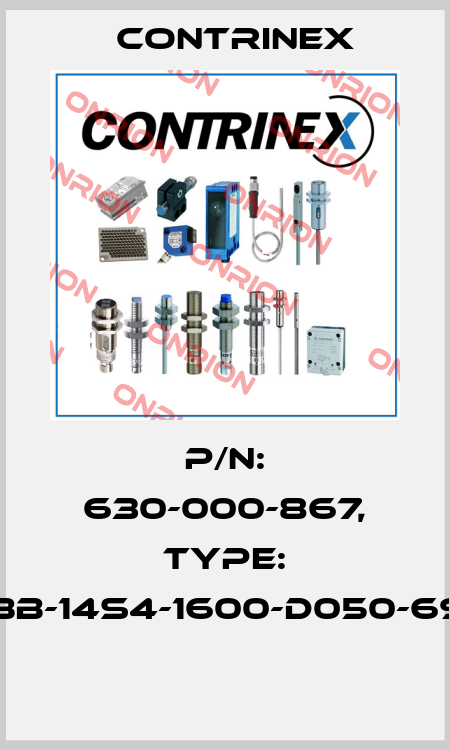 P/N: 630-000-867, Type: YBB-14S4-1600-D050-69K  Contrinex