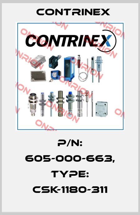p/n: 605-000-663, Type: CSK-1180-311 Contrinex